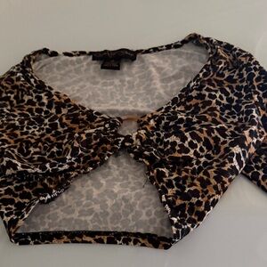 Leopard Print Women's XS Top